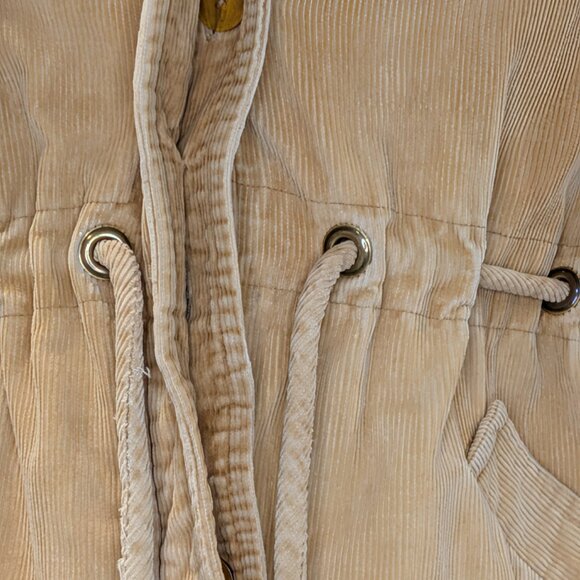 Barn Jacket Quilted Corduroy with Tie Waist - Women's sz M - Picture 12 of 13